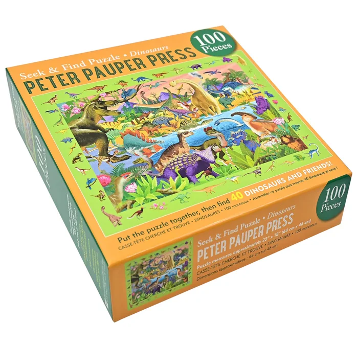 Dinosaurs Seek & Find Jigsaw Puzzle (100 piece)
