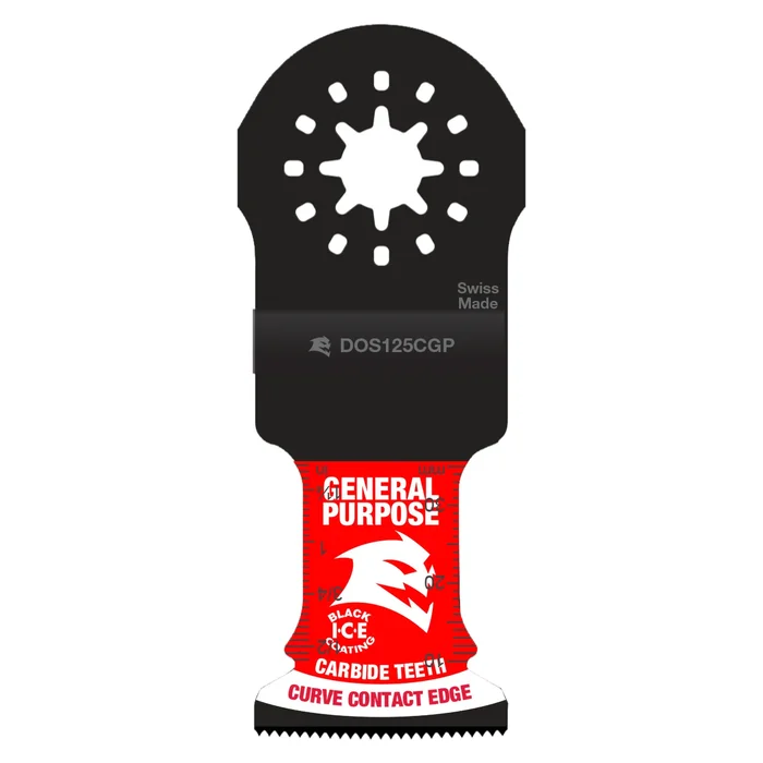 Dos125cgp3 Oscillating Blade, Carbide Grit,, 1-1/4 In, 3/pk