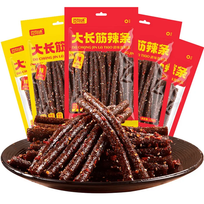 Dou Youwei Big Gluten Strips Spicy Flavor 125g x 1 Pack
