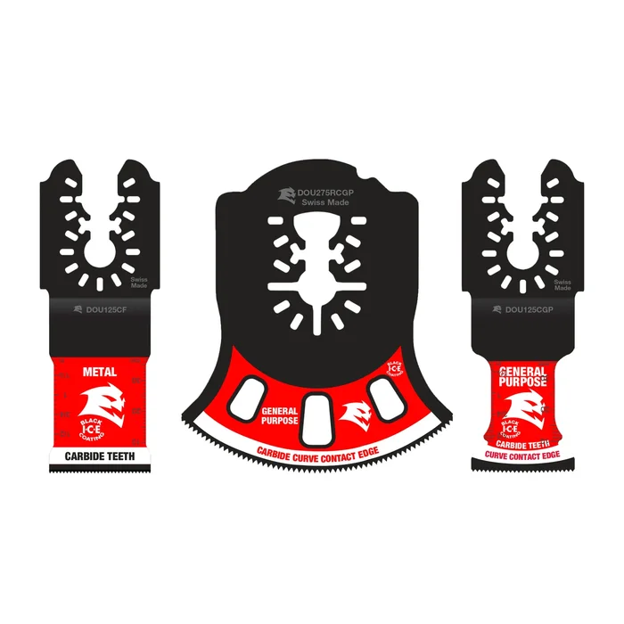 Dou3cs Oscillating Blade Set, Carbide Grit
