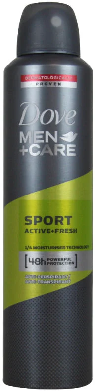 Dove Men Sport Active + Fresh Deodorant Spray , 250 ml