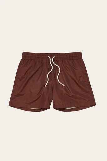 Drawstring Swimshorts – Dark Brown