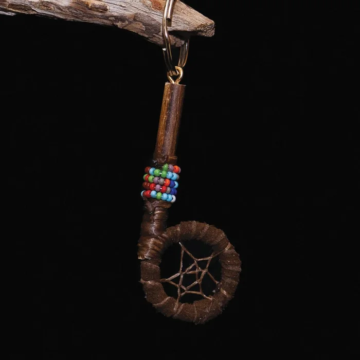 Dreamcatcher Keychain with Beading