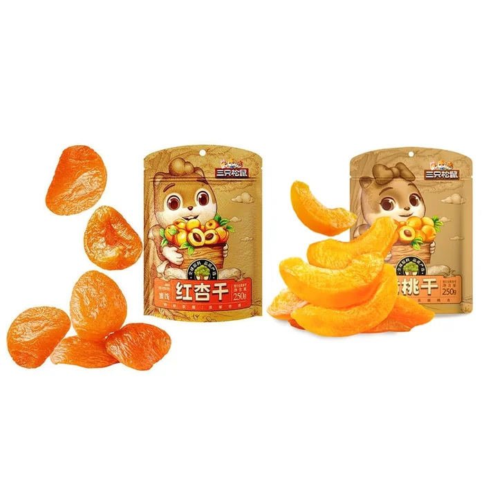 Dried yellow peaches 250g + Dried red apricots 250g