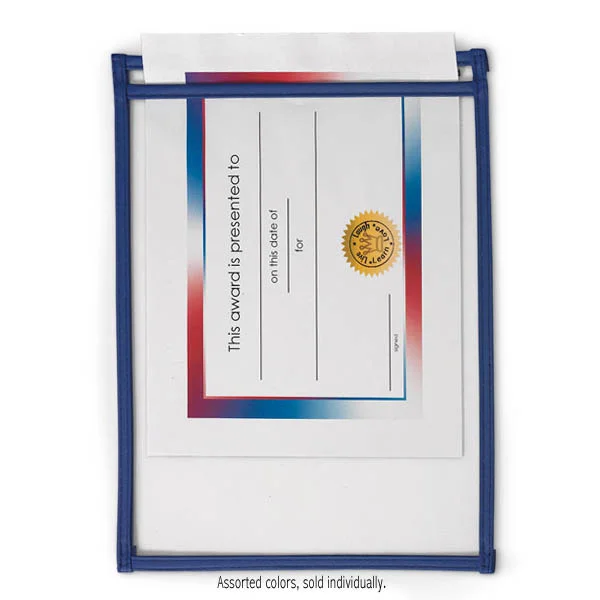 Dry-Erase Top-Loading Pouch (Assorted Colors)