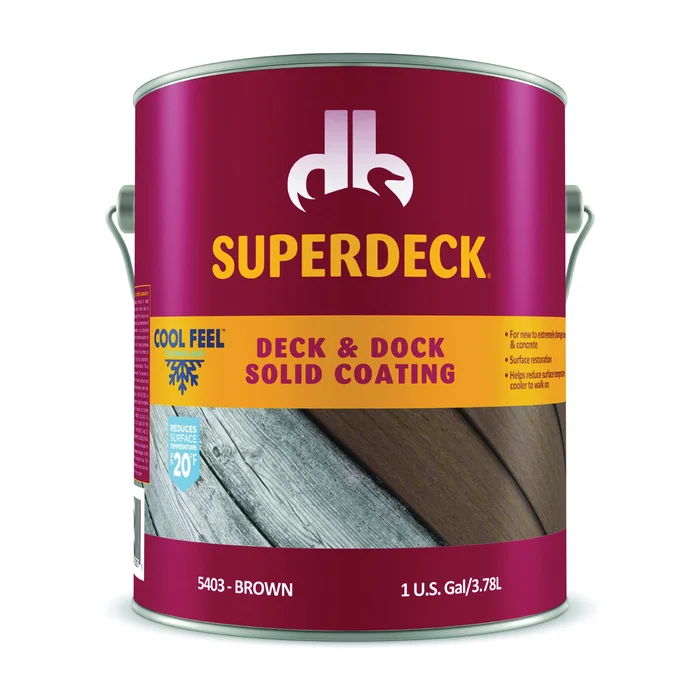Duckback SC0054044-16 Deck and Dock Stain, Brown, Liquid, 1 gal, Pail