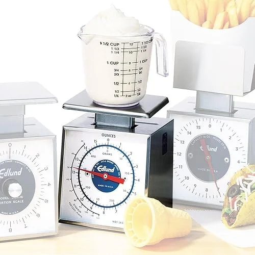 Edlund SSC-16 Compact Stainless Steel 16 oz. Mechanical Ice Cream Scale