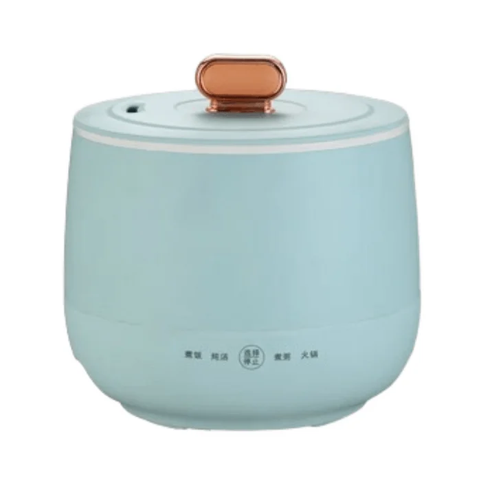 Electric Cooker Dormitory Student Noodle Cooker Steaming Electric Hot Pot Multi-function 1.8L Water Wave Blue 1 Pack