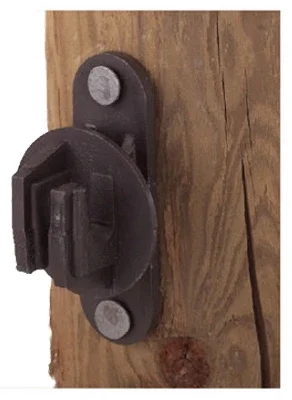 Electric Fence Insulator, Wood Post, Snug-fit, Black, 25-pk.