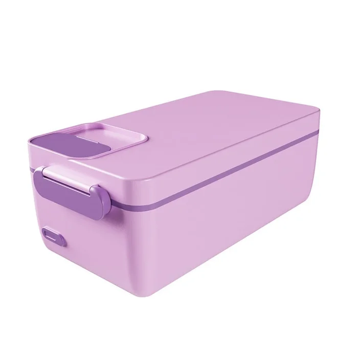 Electric lunch box rechargeable lunch box water-free heat preservation and heating lunch box violet 1 piece