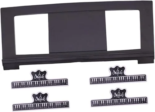 Electronic Keyboard Music Stand Piano Keyboard Sheet Music Stand with 4 Clips Professional Music Book Stand Book Page Holders