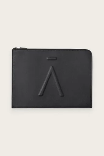 Embossed Document Folio – Black