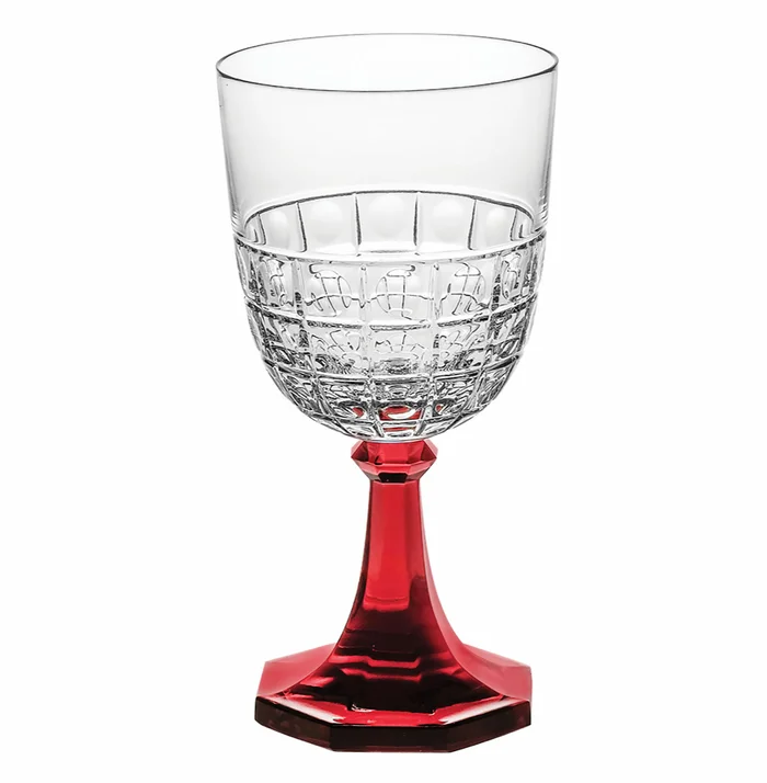 Emporio Goblet With Red Stem