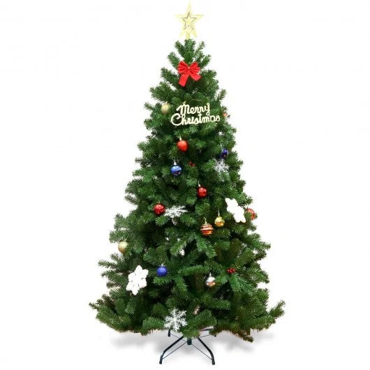 Encryption Premium PVC Artificial Christmas Tree with Metal Stand-6′