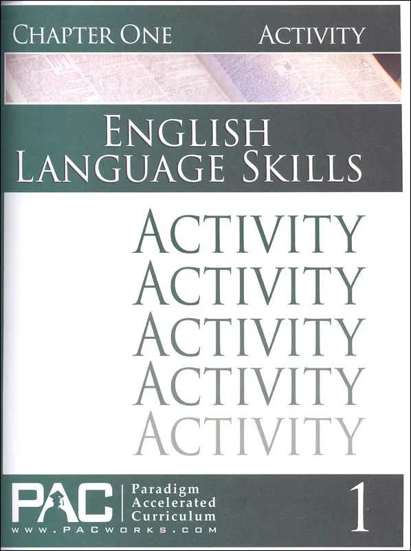 English I: Language Skills Chapter 1 Activities