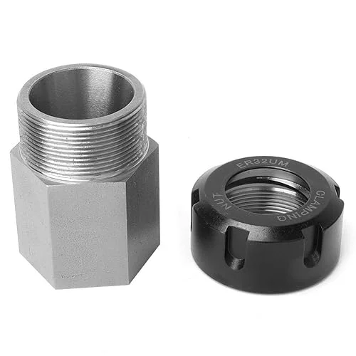 ER32 High Precision Collet Chuck, Tool Holders Collet Block Set, for CNC Milling Lathe Tool Lathe Engraving Machine(Hex Handle)