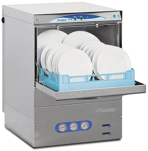 Eurodib DSP4DPS Lamber Deluxe High-Temp Rack Undercounter Dishwasher, 30 Racks/hr, Stainless Steel, 208-240v, Silver