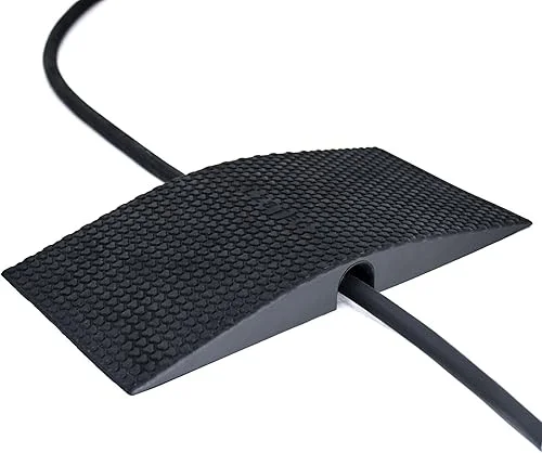 EV Charger Cable Protector Garage Door Pass Through, Design to Minimize Gaps, Soft Rubber, Heavy Duty, for All Tesla (Model 3/Y/X/S) and J1772 Mobile Chargers and Wall Connectors