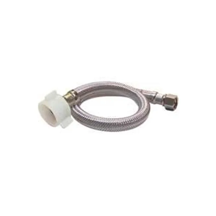 Ez Series Pp23807 Toilet Supply Tube, 16 In L, 3/8 In Inlet, Compression Inlet, 7/8 In Outlet, Ballcock Outlet