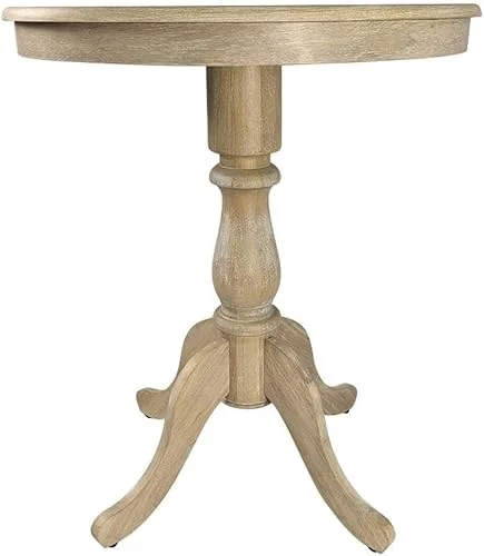 Fairview 30′ Round Pedestal Bar Table in Natural Driftwood