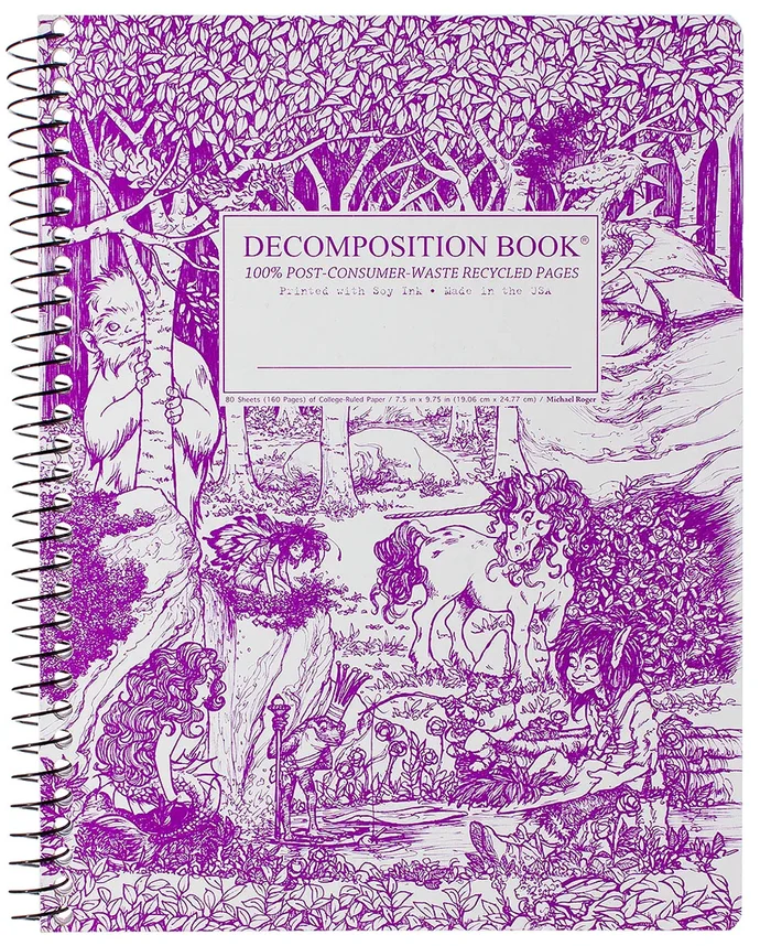 Fairy Tale Forest Decomposition College Ruled Book (7.5″x9.75″)