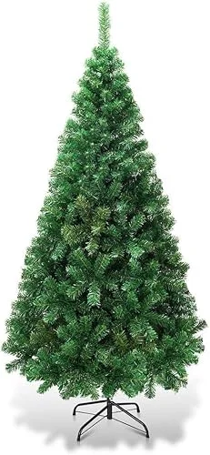 FANTASK Artificial Christmas Tree with Metal Stand, Holiday Christmas Pine Tree for Home, Office, Party Decoration (5 feet)