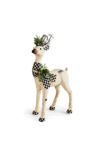 Farmhouse Holiday Birch Deer Figurine