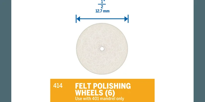 Felt Polishing 1/2″ Wheels #414