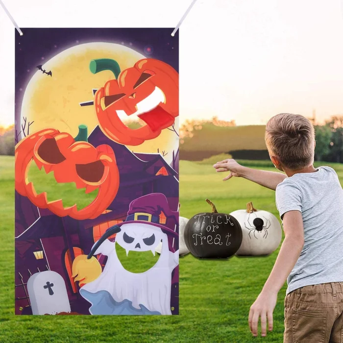 Festive Halloween Bean Bag Toss Game