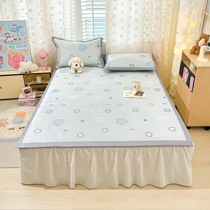 Floral Cartoon Cooling Mat Set Starlight Cloud Twin Size