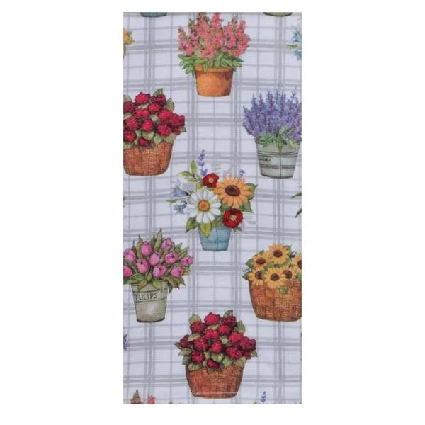 Floral Pots Dual Purpose towel