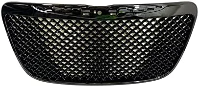 For 2011-2014 Chrysler 300 / 300C Gloss Black Front Upper Grille Mesh Bentley Style SRT Compatible/Replacement