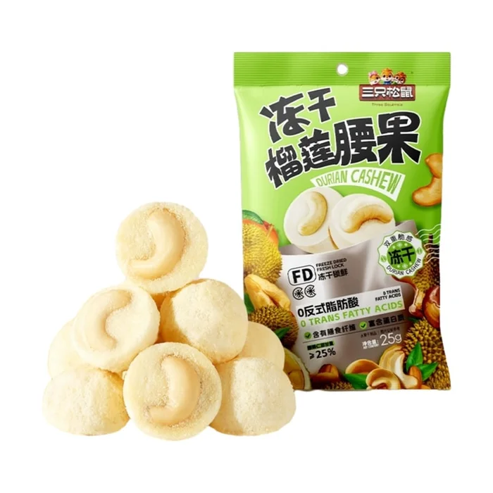 Freeze-dried durian mango cashew kernel 25g*3 bags