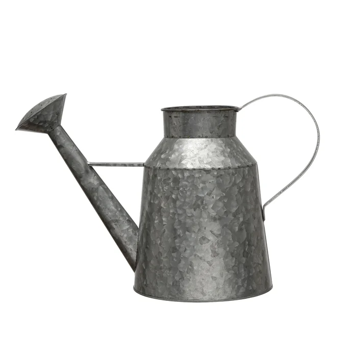 Galvanized Metal Watering Can – 19.1″L x 8.9″W x 12.6″H