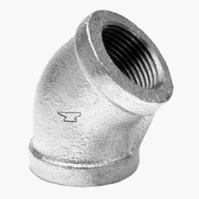 Galvanized Pipe Elbow, 45 Degrees, 1/8 In.