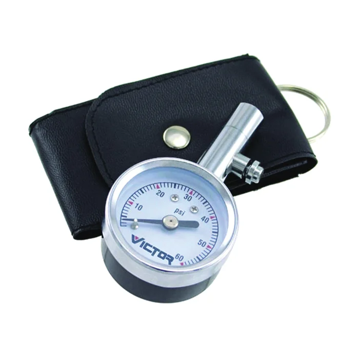 GENUINE VICTOR 22-5-60023-8 Tire Pressure Gauge, 5 to 60 psi