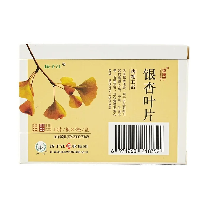 Ginkgo Biloba Brain Health Supplement for Dementia 36 pcs