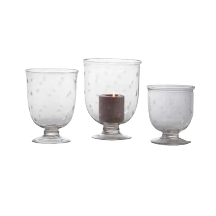 Glass Hurricanes_Set of 3