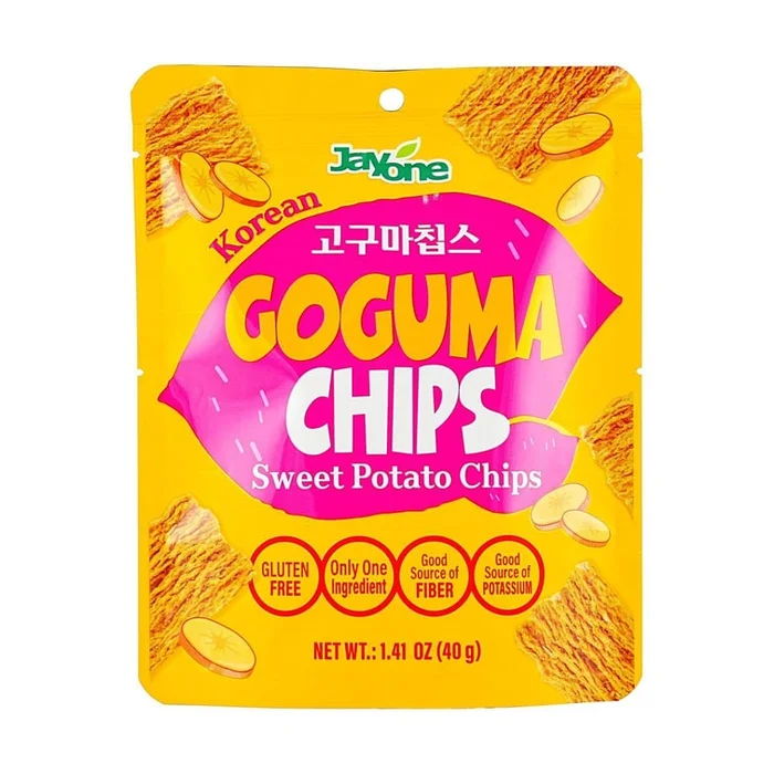 Goguma Chips,Korean Sweet Potato Chips,1.41 oz【Gluten Free No Added】