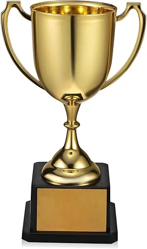 Gold Trophy Award, Plastic Gold Award Trophy Cups, 7.5 Inch Trophy Cups, Award Trophies for Party Favors, Rewards, Winning Prizes, Competitions Ceremony Parties Favor 7.47X4.72X3.07in