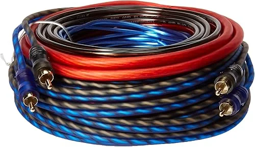 Gravity GR-KIT8R 8 Gauge Amplifier Installation Kit with High Performance RCA and Speaker Wire