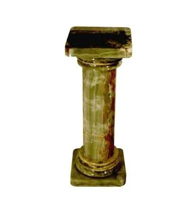 Green Onyx Column Pedestal 26″