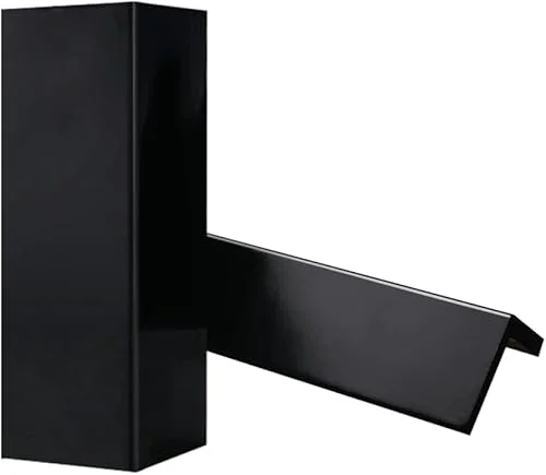 GUEQUITLEX Garage Wall Guards Foam Car Door Protector Wall Bumper Guard – 2 Pack, Corner, Black, Plastic with PP film surface, Foam, Polypropylene (PP)