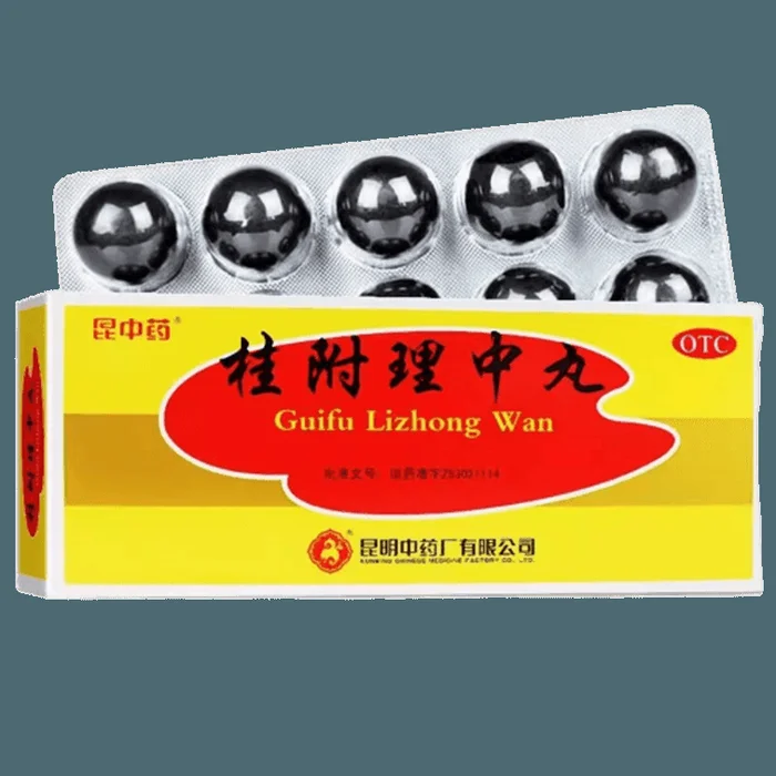GUI Fu Li Zhong Pills for Tonifying the Kidney Assisting Yang and Warming the Middle: 9g*10 pills per box