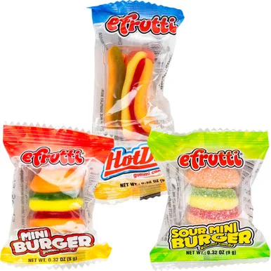 Gummi Burgers & Dogs 2″Capsules (240pcs)