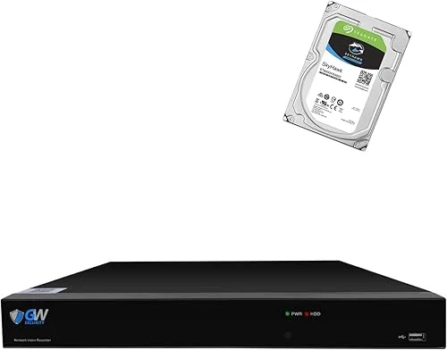 GW Security 32 Channel 4K 8MP NVR Video Recorder Alone with 8TB Pre-Installed Hard Drive (GW5532NSN)