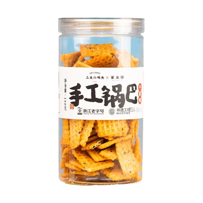 Handmade Pot Steak Flavor Old-fashioned Rice Snacks Casual Nostalgic Snacks 180g*1 Can