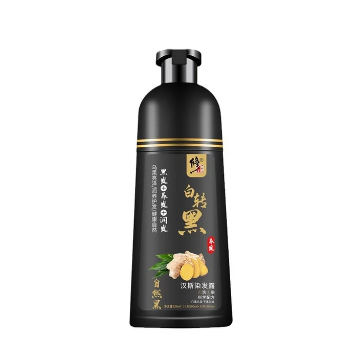Hans Hair Dye (Natural Black) Easy Black Hair Fixation Long lasting No Need to Mix 320ml