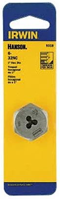 Hanson #6 X 32 Hexagon Machine Screw Die, National Coarse