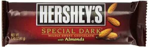 HERSHEY’S Special Dark Chocolate Candy Bars with Almonds 1.45 Ounce (Pack of 24)